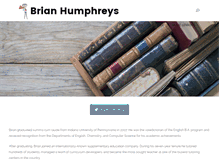 Tablet Screenshot of brianhumphreys.com
